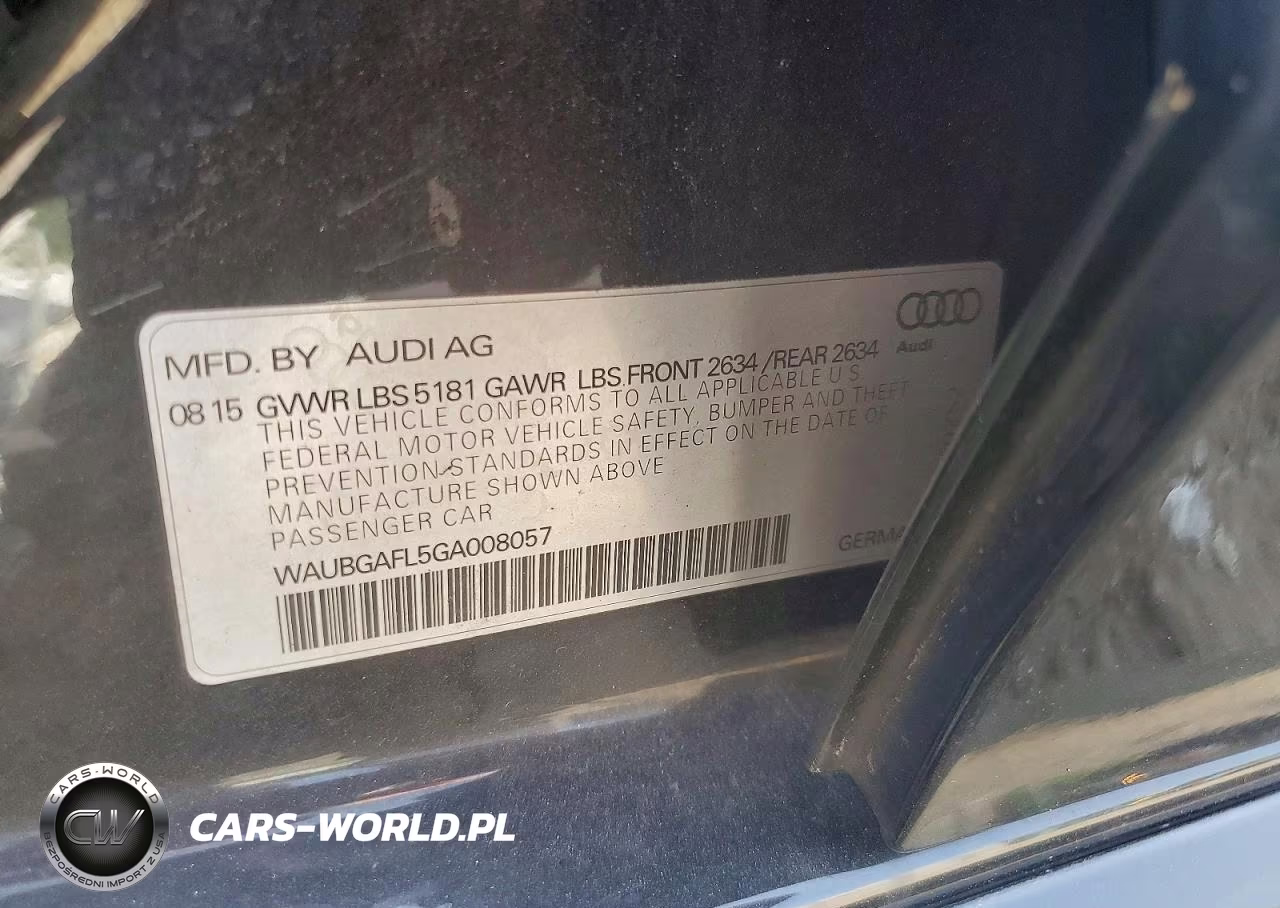 2016 Audi S4 Premium Plus VIN:WAUBGAFL5GA008057 - 12