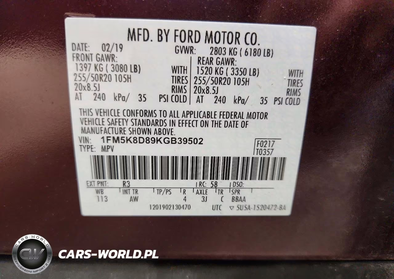 2019 Ford Explorer Xlt VIN:1FM5K8D89KGB39502 - 13