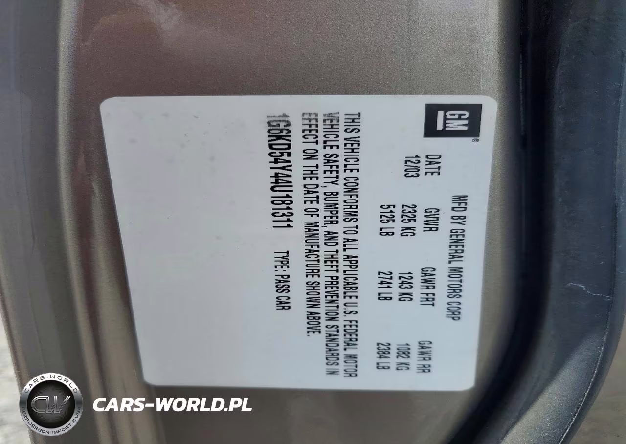 2004 Cadillac Deville VIN:1G6KD54Y44U181311 - 12