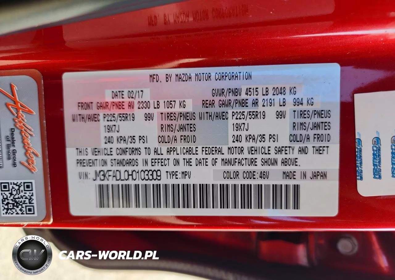 2017 Mazda Cx-5 Grand Touring VIN:JM3KFADL0H0103309 - 13