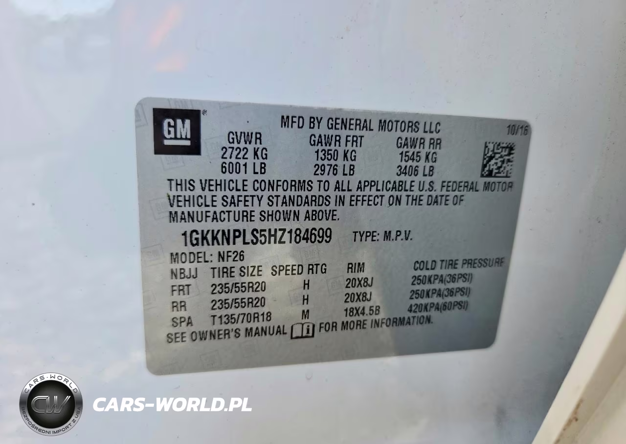 2017 GMC Acadia Denali VIN:1GKKNPLS5HZ184699 - 13