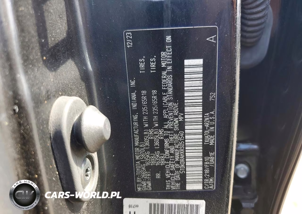 2024 Toyota Highlander Le VIN:5TDKDRAHXRS051540 - 13