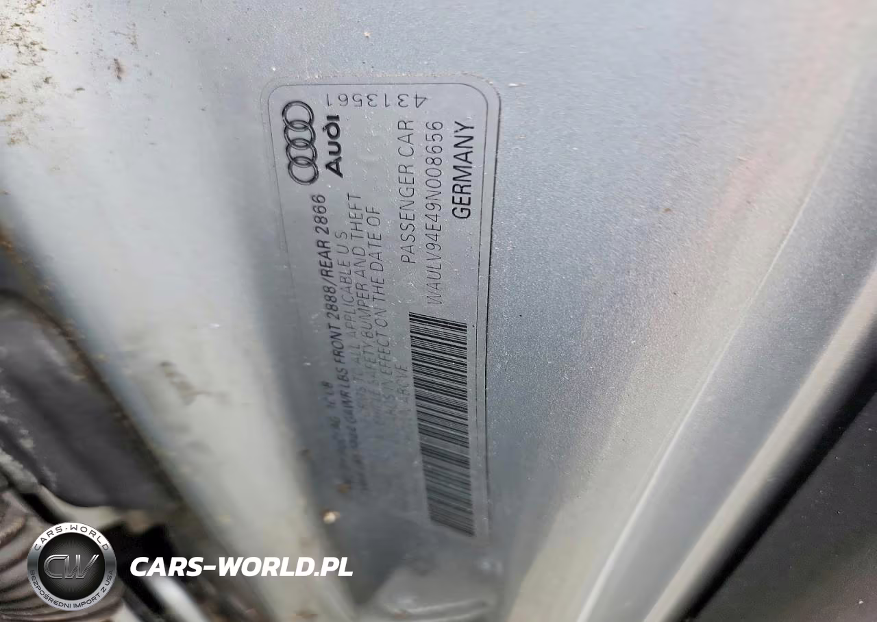 2009 Audi A8 4.2 Quattro VIN:WAULV94E49N008656 - 13