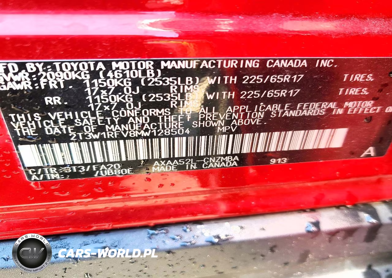 2021 Toyota Rav4 Xle VIN:2T3W1RFV8MW128504 - 13