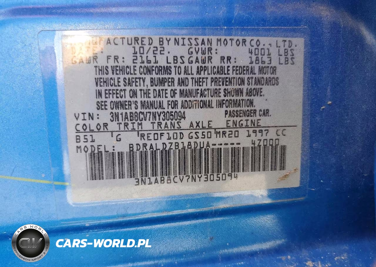 2022 Nissan Sentra Sv VIN:3N1AB8CV7NY305094 - 12