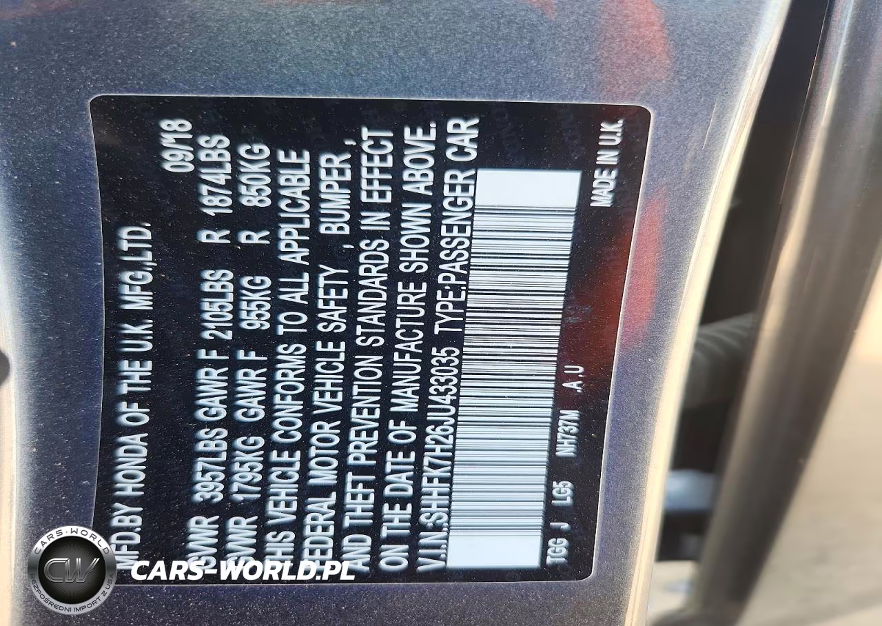 2018 Honda Civic Lx VIN:SHHFK7H26JU433035 - 12