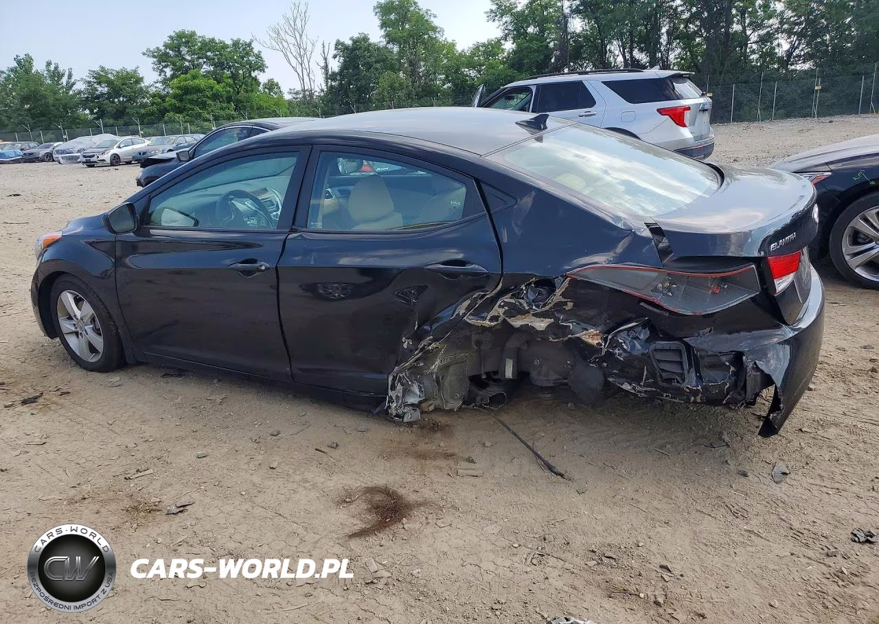2012 Hyundai Elantra Gls VIN:KMHDH4AE8CU336922 - 2