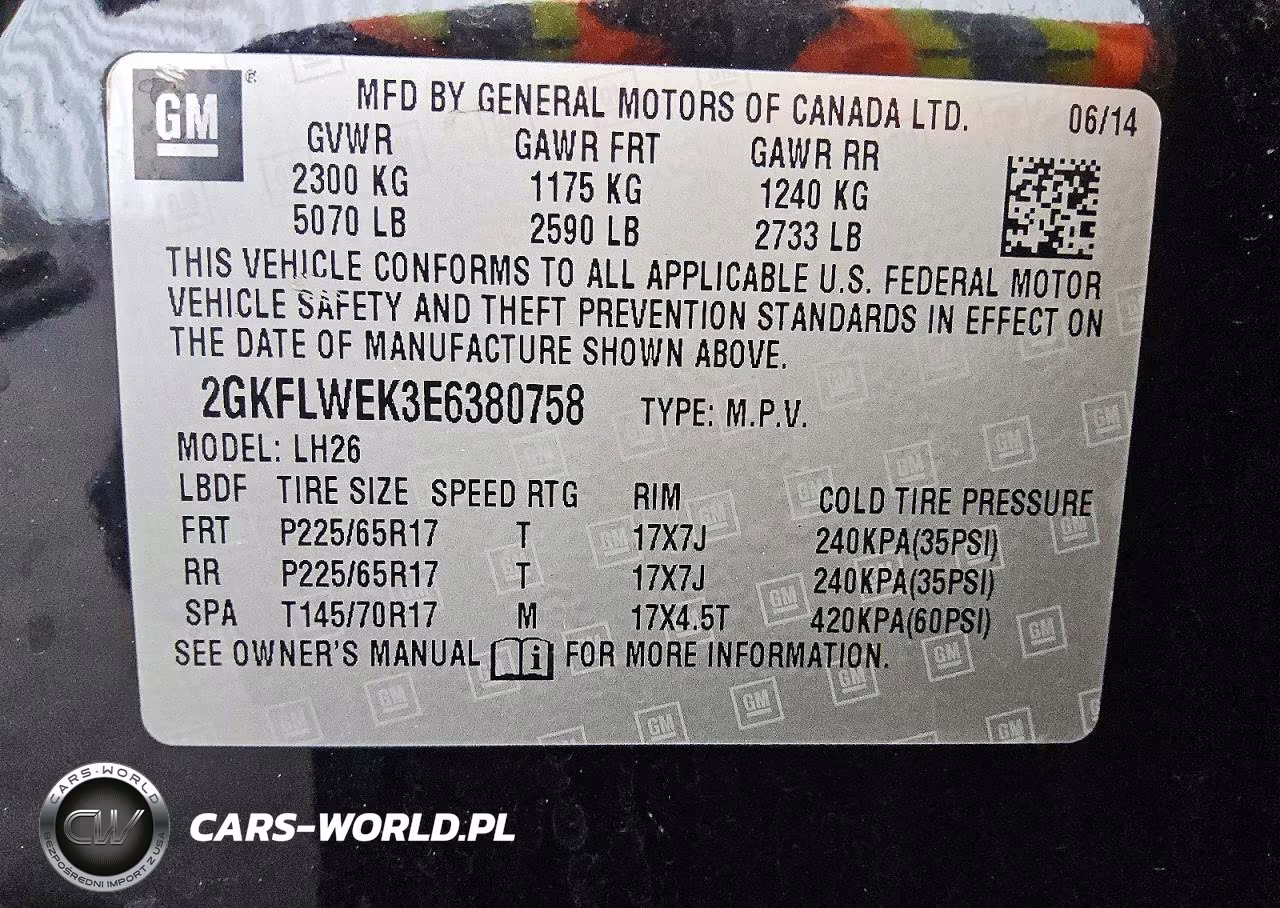 2014 GMC Terrain Sle VIN:2GKFLWEK3E6380758 - 13