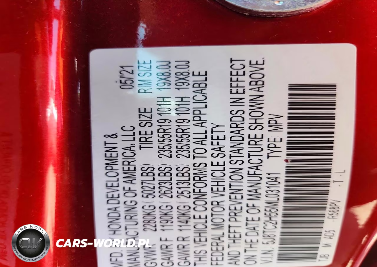 2021 Acura Rdx Technology VIN:5J8TC2H55ML031041 - 12