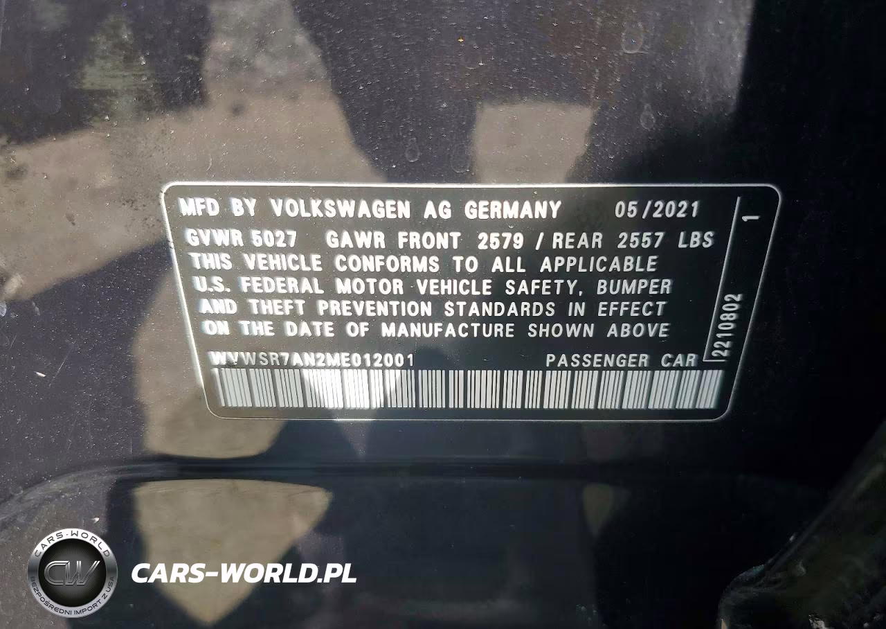 2021 Volkswagen Arteon Sel R-Line VIN:WVWSR7AN2ME012001 - 12