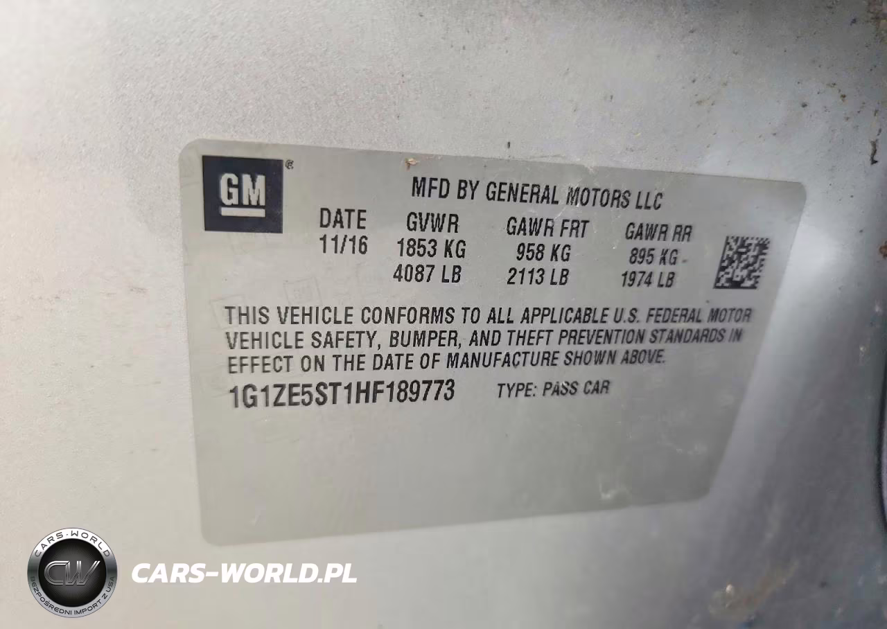 2017 Chevrolet Malibu Lt VIN:1G1ZE5ST1HF189773 - 12