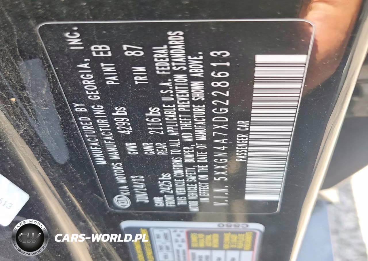 2013 Kia Optima Ex VIN:5XXGN4A7XDG228613 - 12