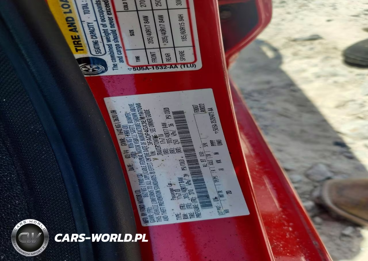 2014 Ford Fiesta St VIN:3FADP4GX3EM197098 - 12