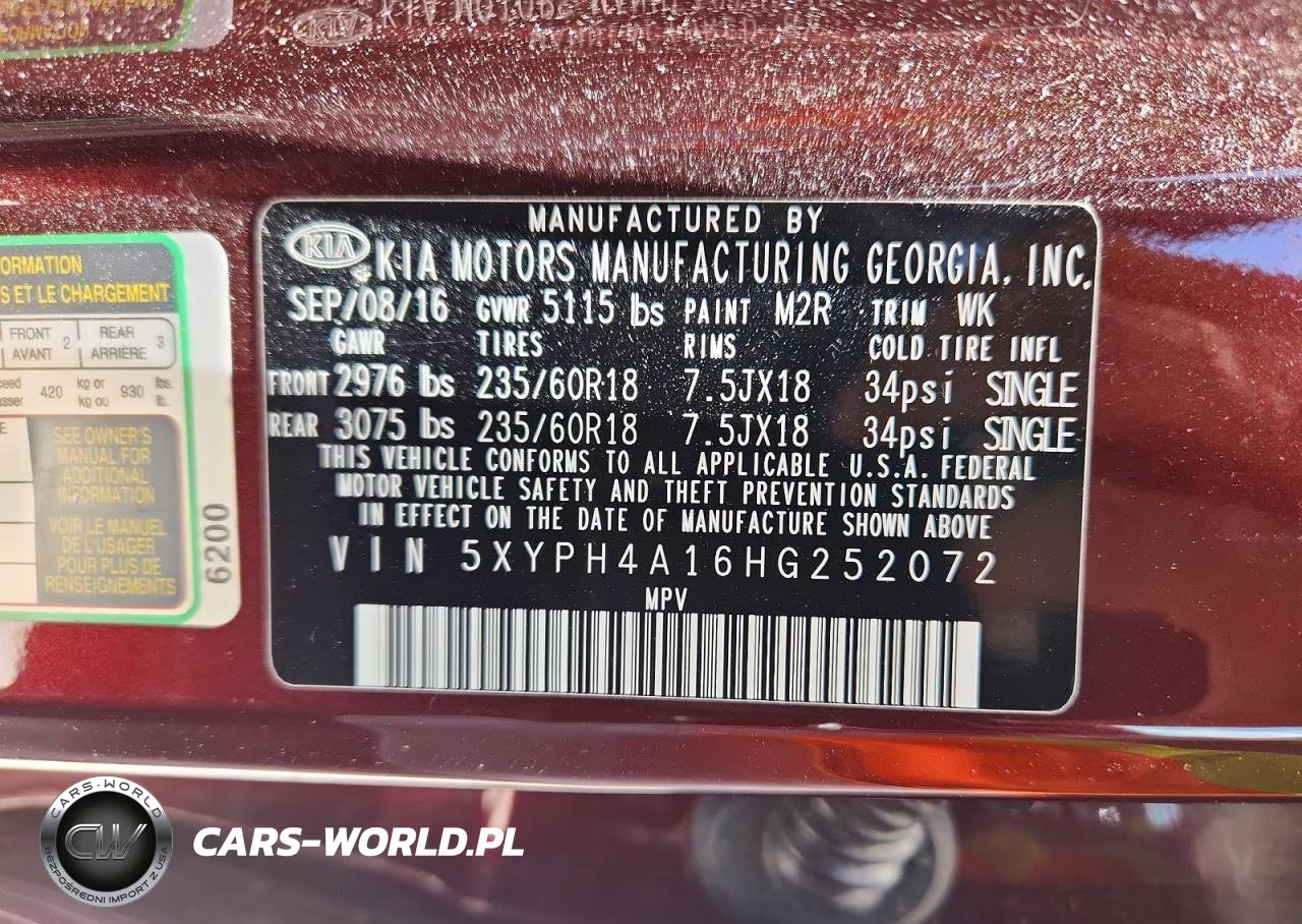 2017 Kia Sorento Ex VIN:5XYPH4A16HG252072 - 12