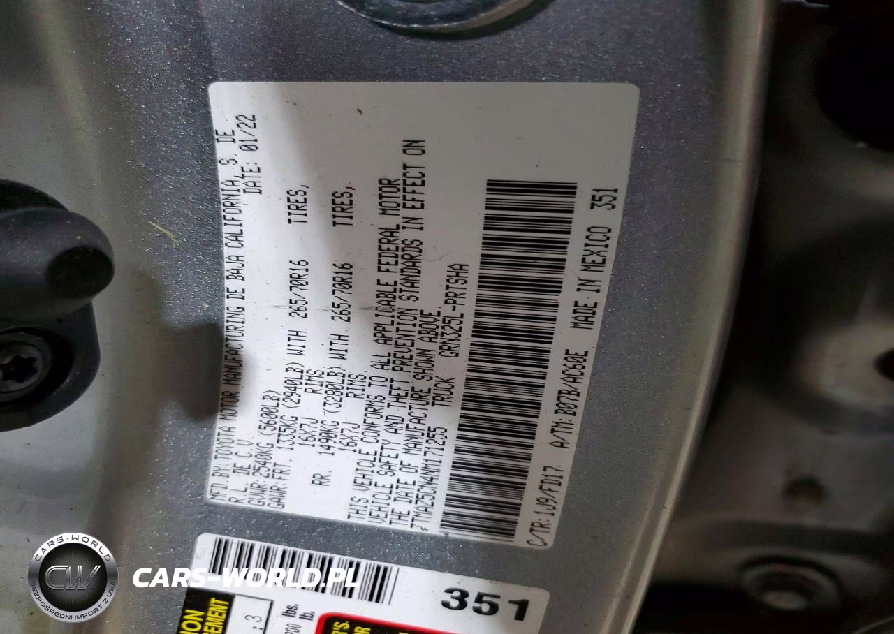 2022 Toyota Tacoma Trd Off-Road VIN:3TMAZ5CN4NM171255 - 12