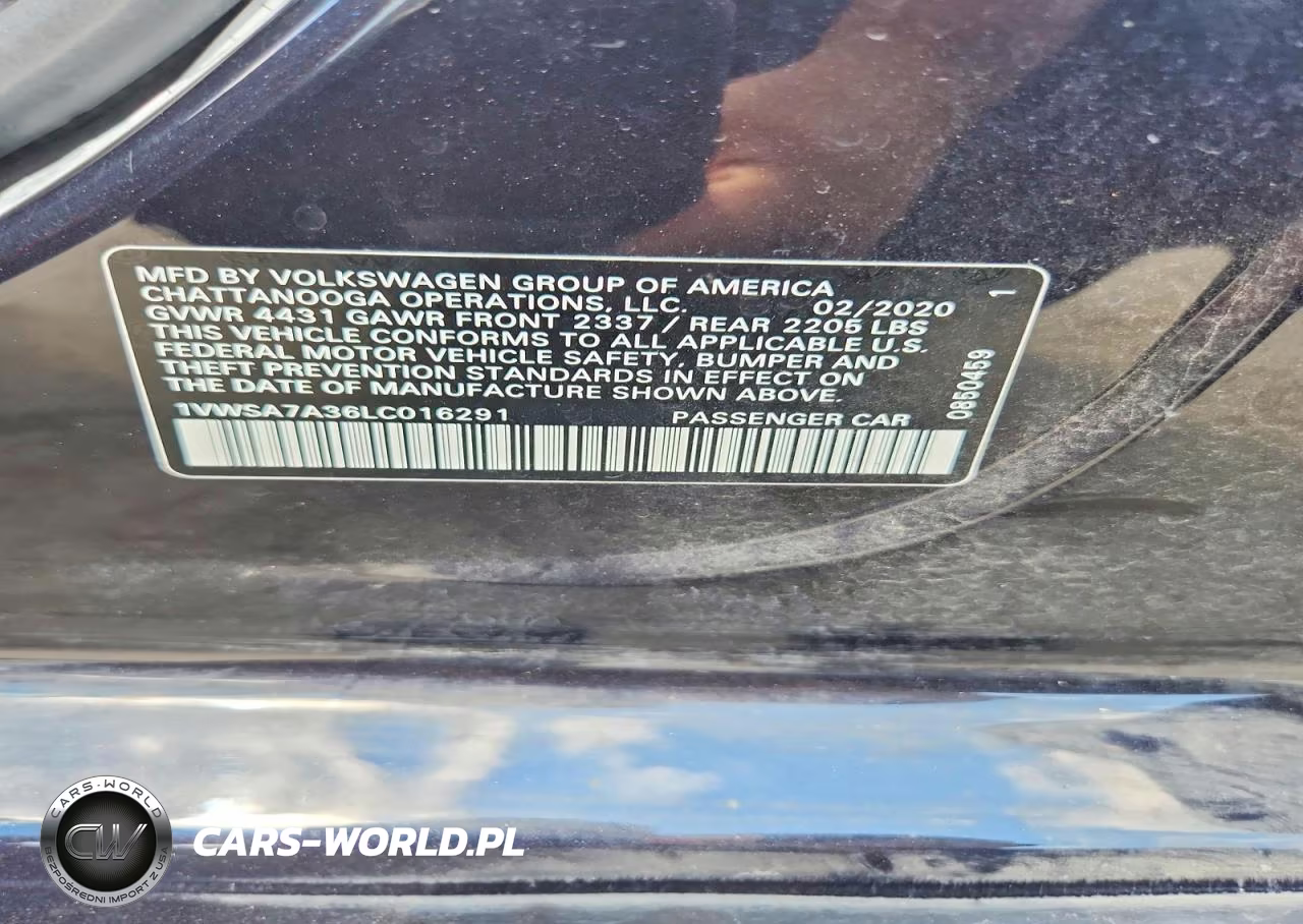 2020 Volkswagen Passat Se VIN:1VWSA7A36LC016291 - 12