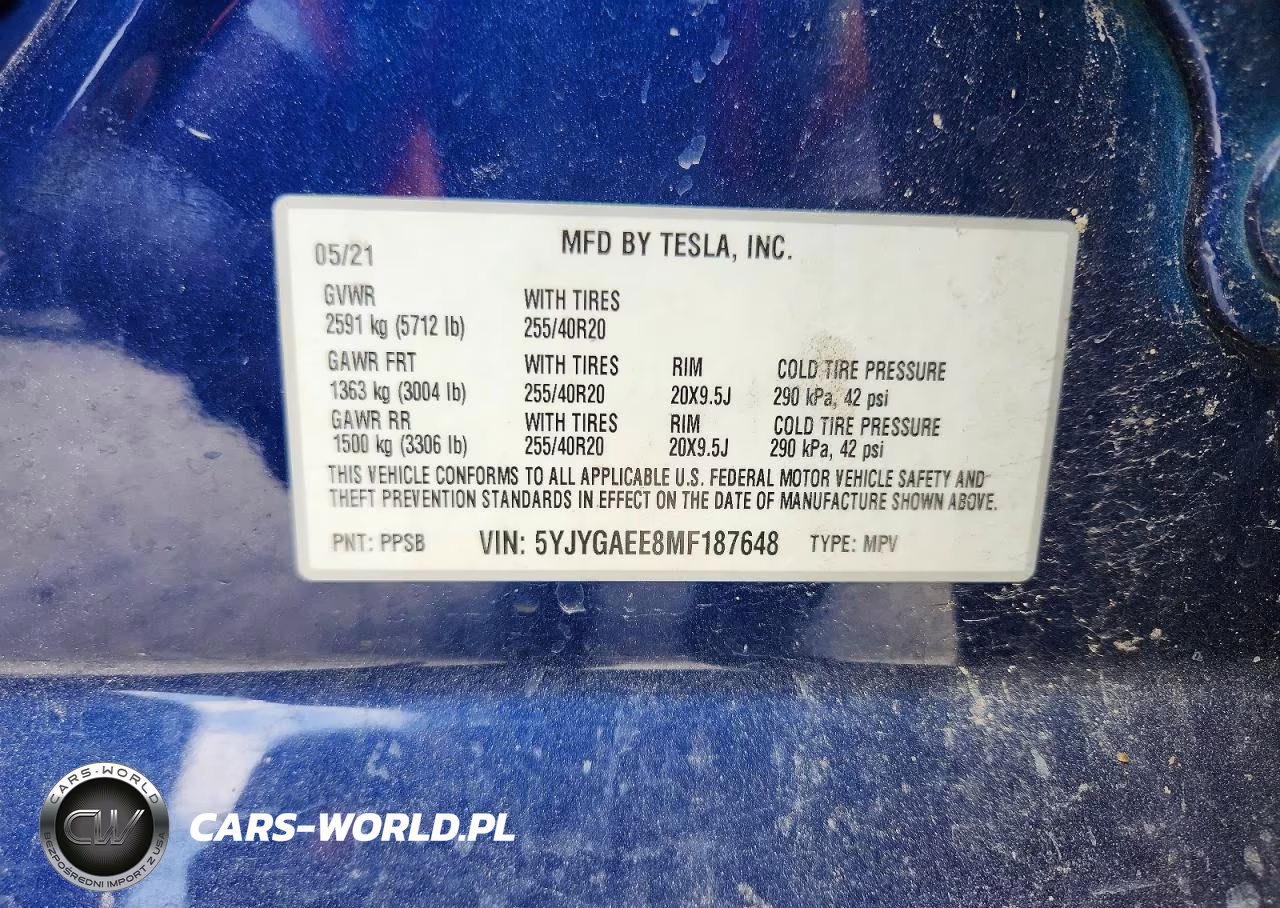 2021 Tesla Model Y VIN:5YJYGAEE8MF187648 - 14