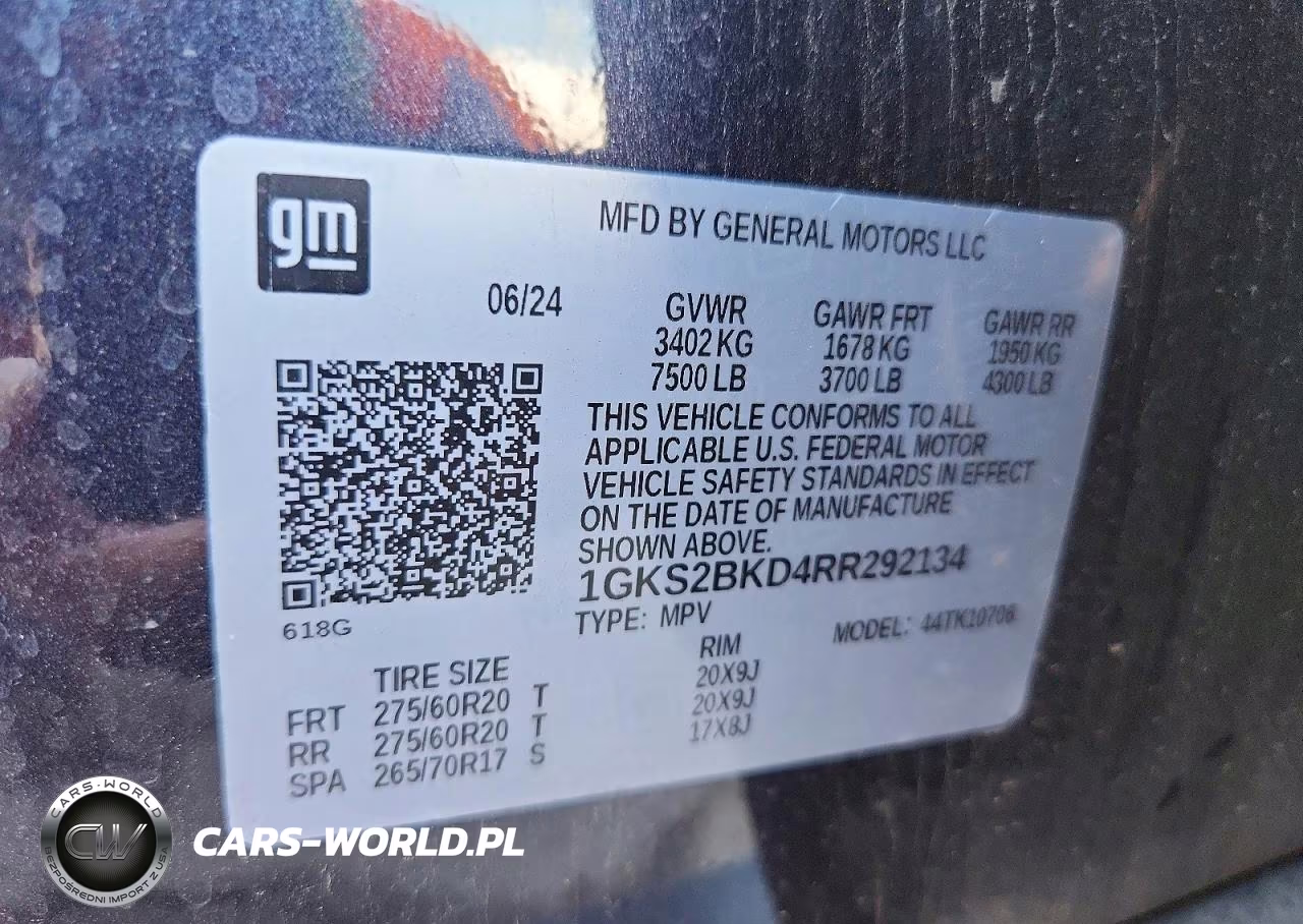 2024 GMC Yukon Slt VIN:1GKS2BKD4RR292134 - 14