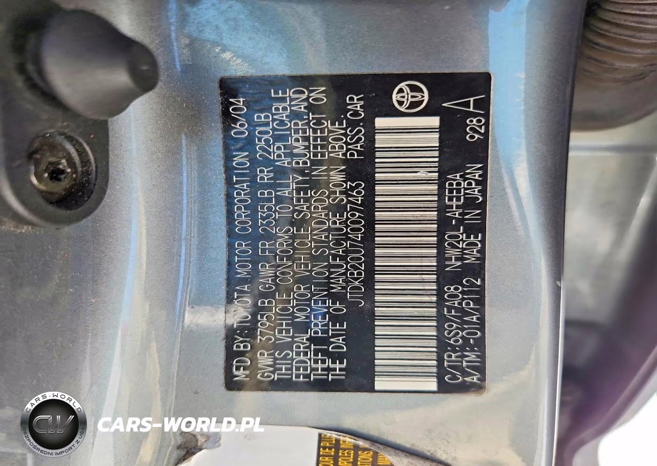 2004 Toyota Prius Base VIN:JTDKB20U740097463 - 13