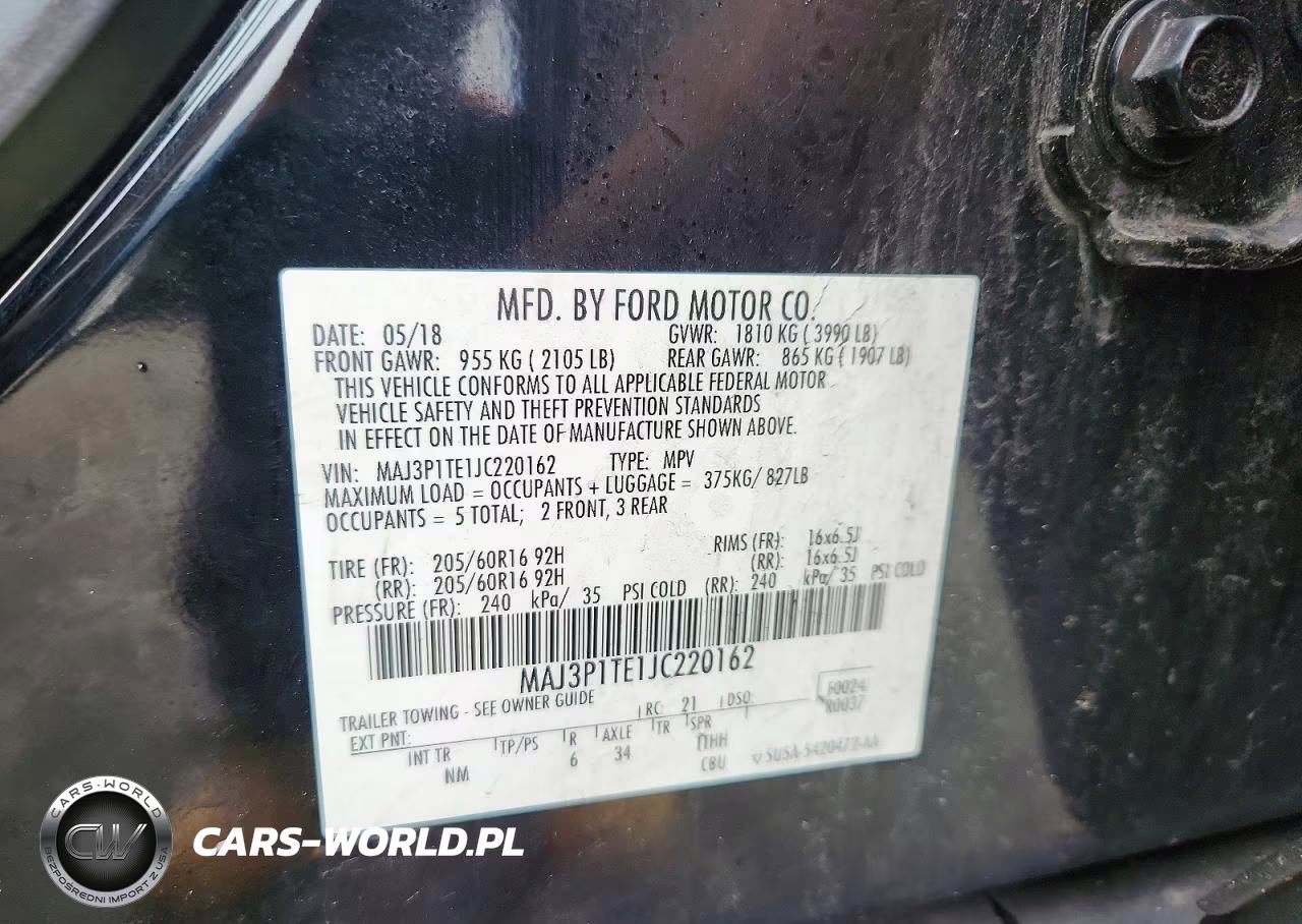 2018 Ford Ecosport Se VIN:MAJ3P1TE1JC220162 - 12