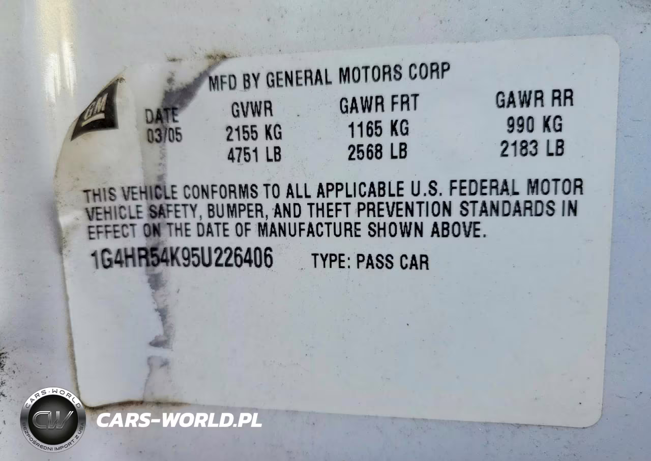 2005 Buick Lesabre Limited VIN:1G4HR54K95U226406 - 12