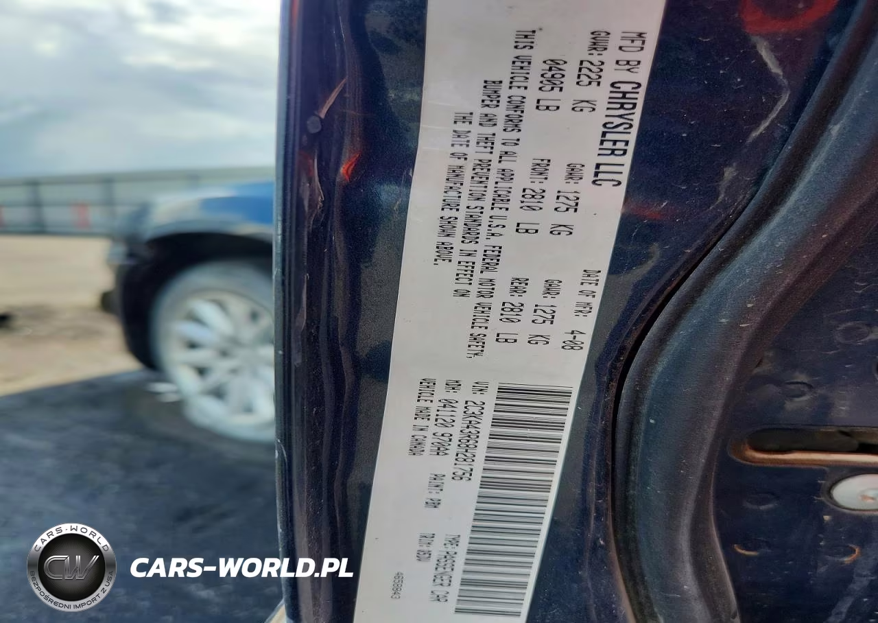 2008 Chrysler 300 Lx VIN:2C3KA43R68H281756 - 12