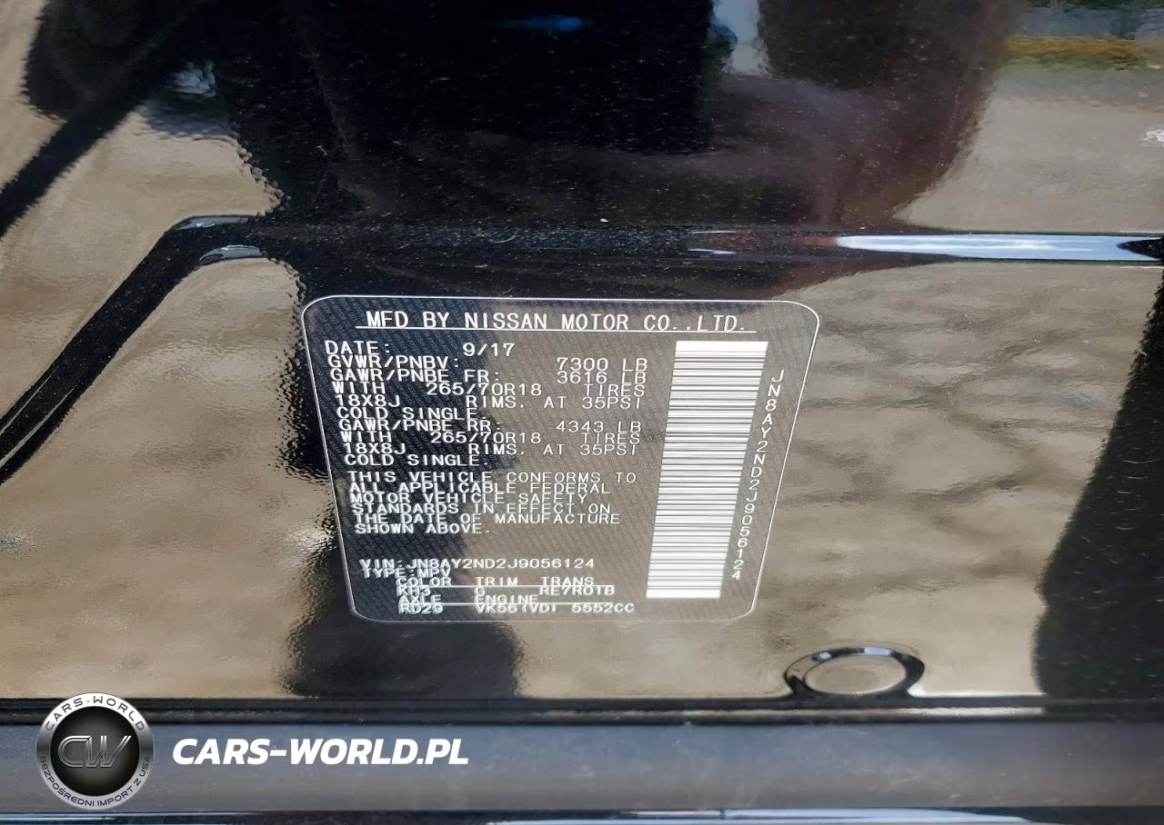 2018 Nissan Armada Sv VIN:JN8AY2ND2J9056124 - 14