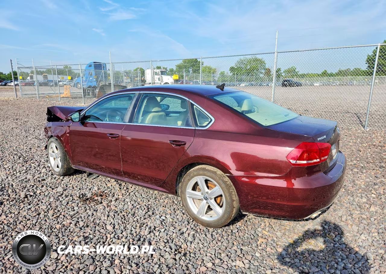 2012 Volkswagen Passat Se VIN:1VWBP7A38CC099396 - 2