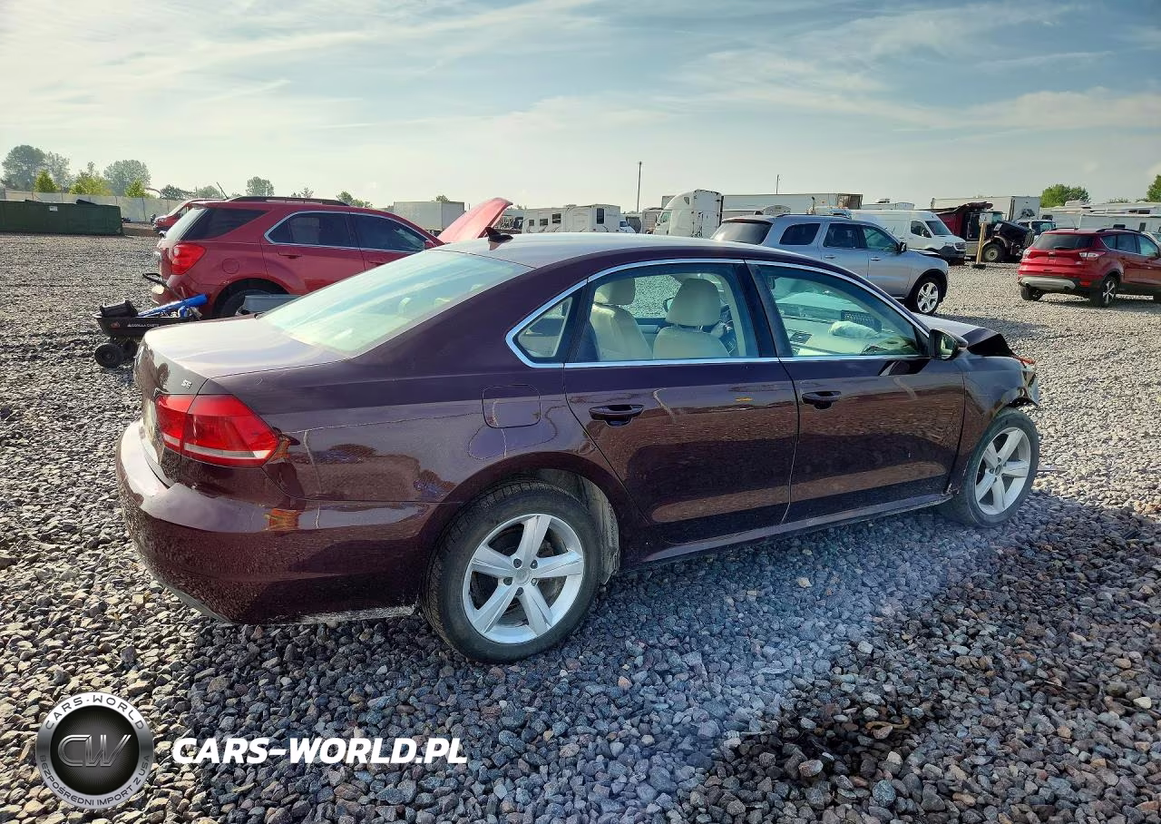 2012 Volkswagen Passat Se VIN:1VWBP7A38CC099396 - 3