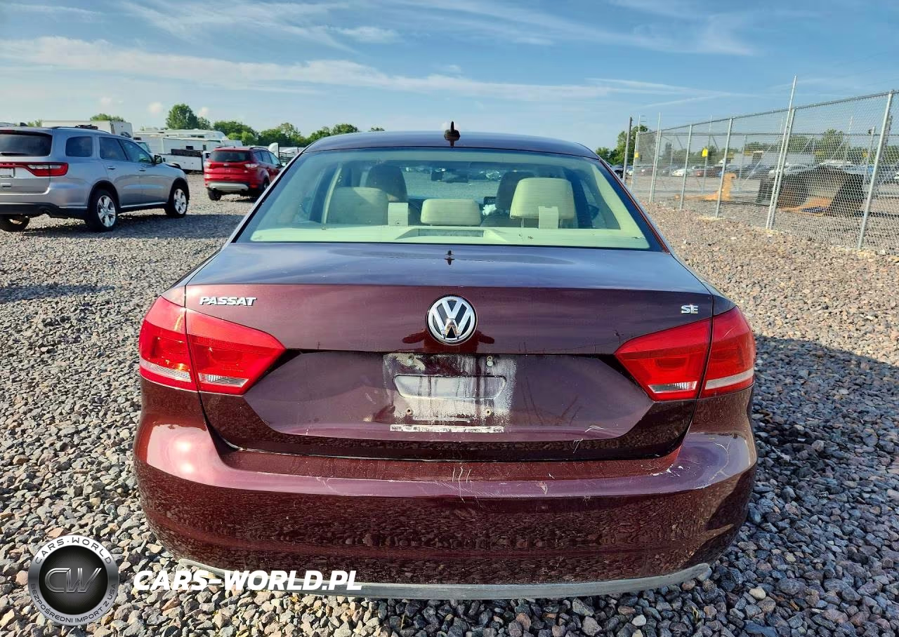 2012 Volkswagen Passat Se VIN:1VWBP7A38CC099396 - 6