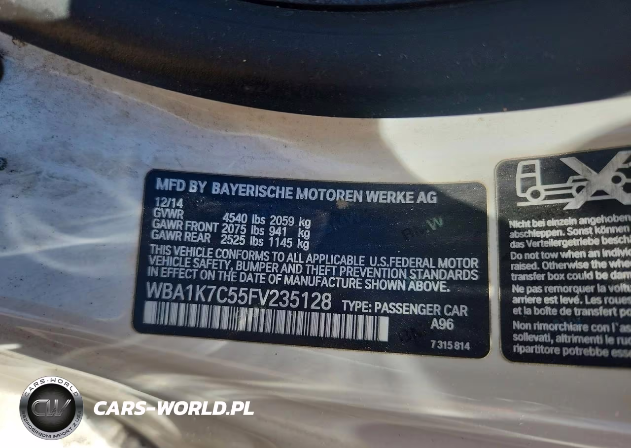 2015 BMW 228 Xi VIN:WBA1K7C55FV235128 - 12