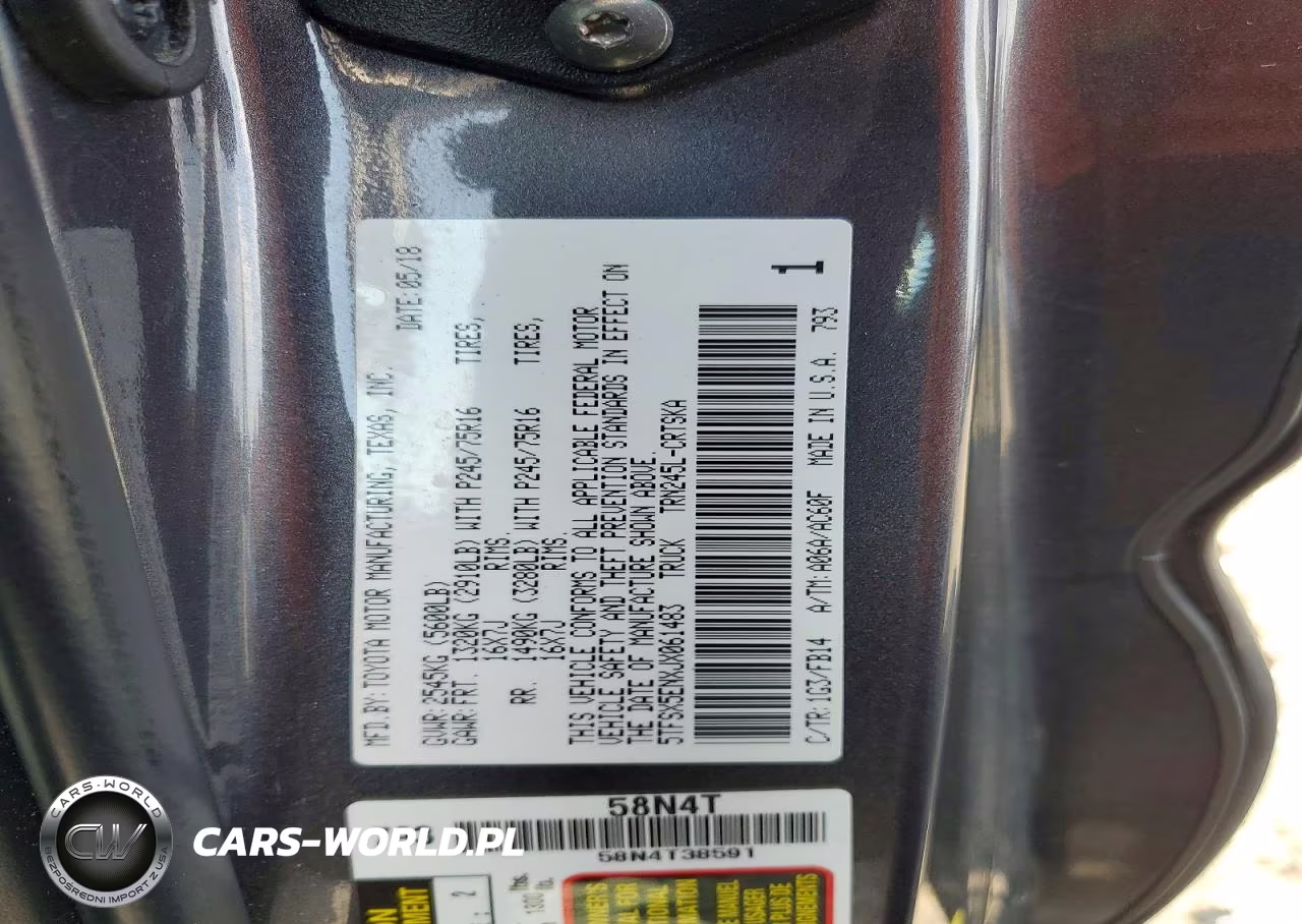 2018 Toyota Tacoma Sr VIN:5TFSX5ENXJX061483 - 12
