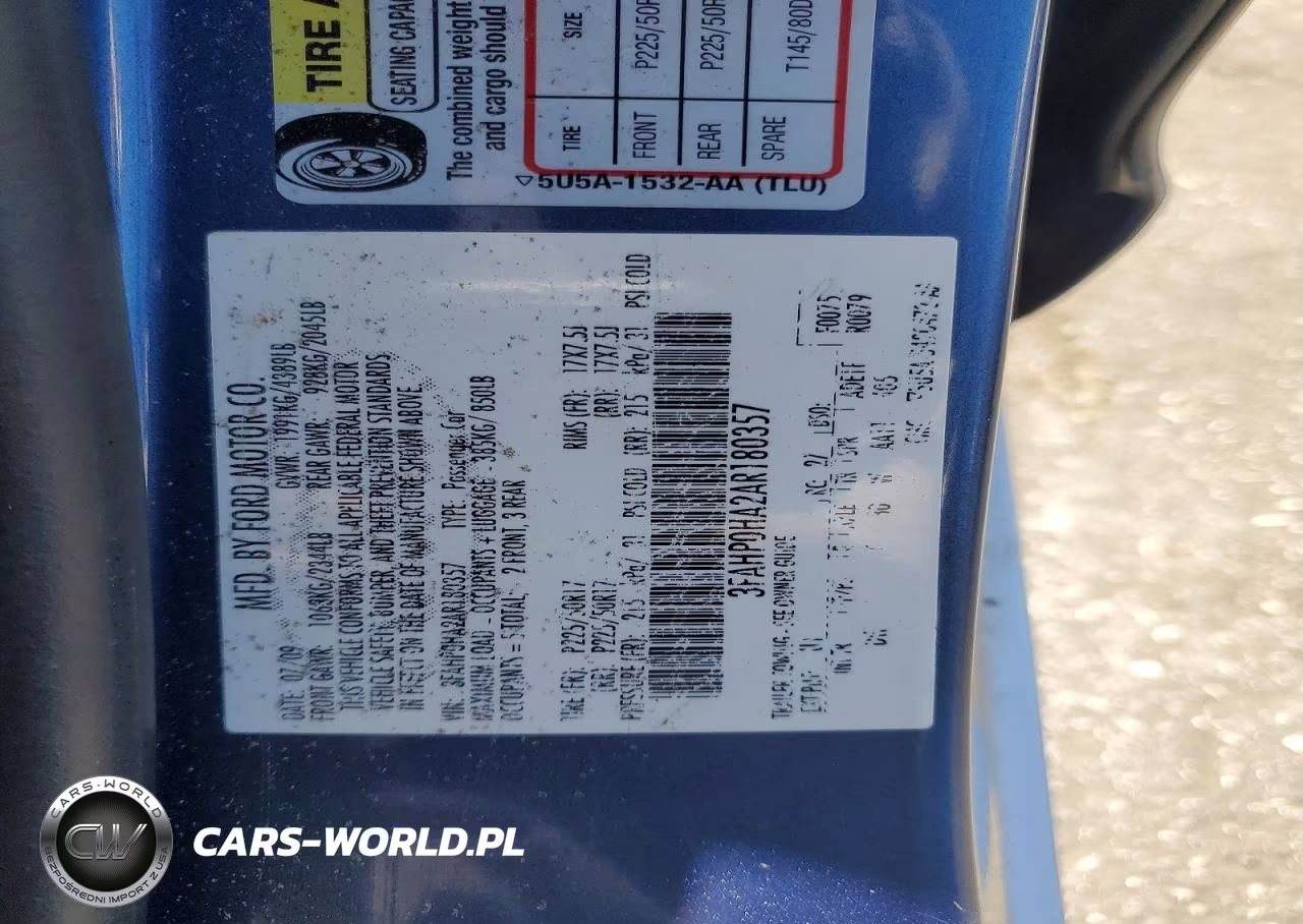 2010 Ford Fusion Se VIN:3FAHP0HA2AR180357 - 12