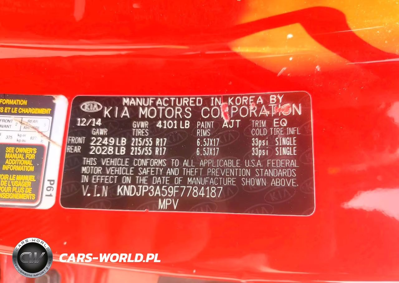 2015 Kia Soul + VIN:KNDJP3A59F7784187 - 12