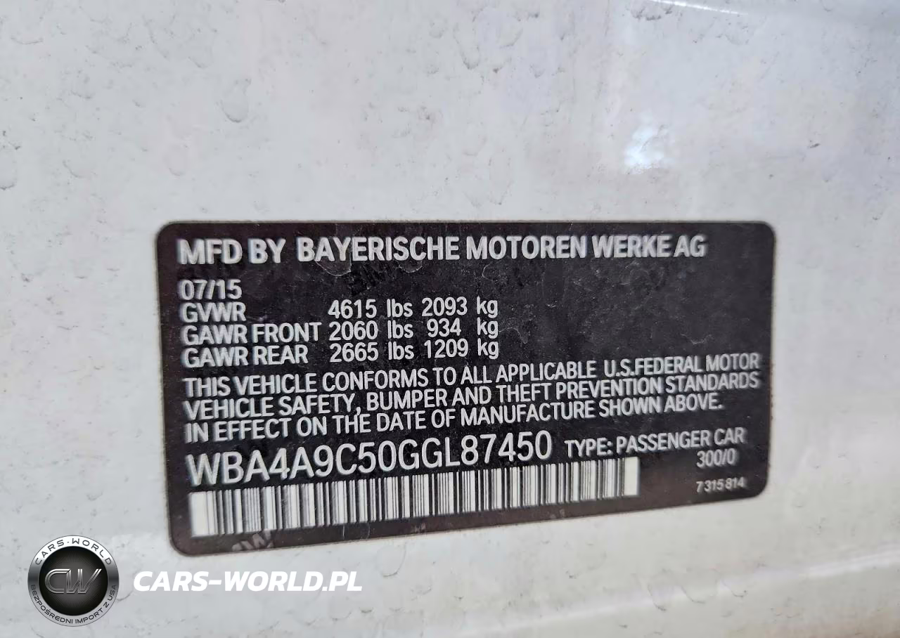 2016 BMW 428 I Gran Coupe Sulev VIN:WBA4A9C50GGL87450 - 12