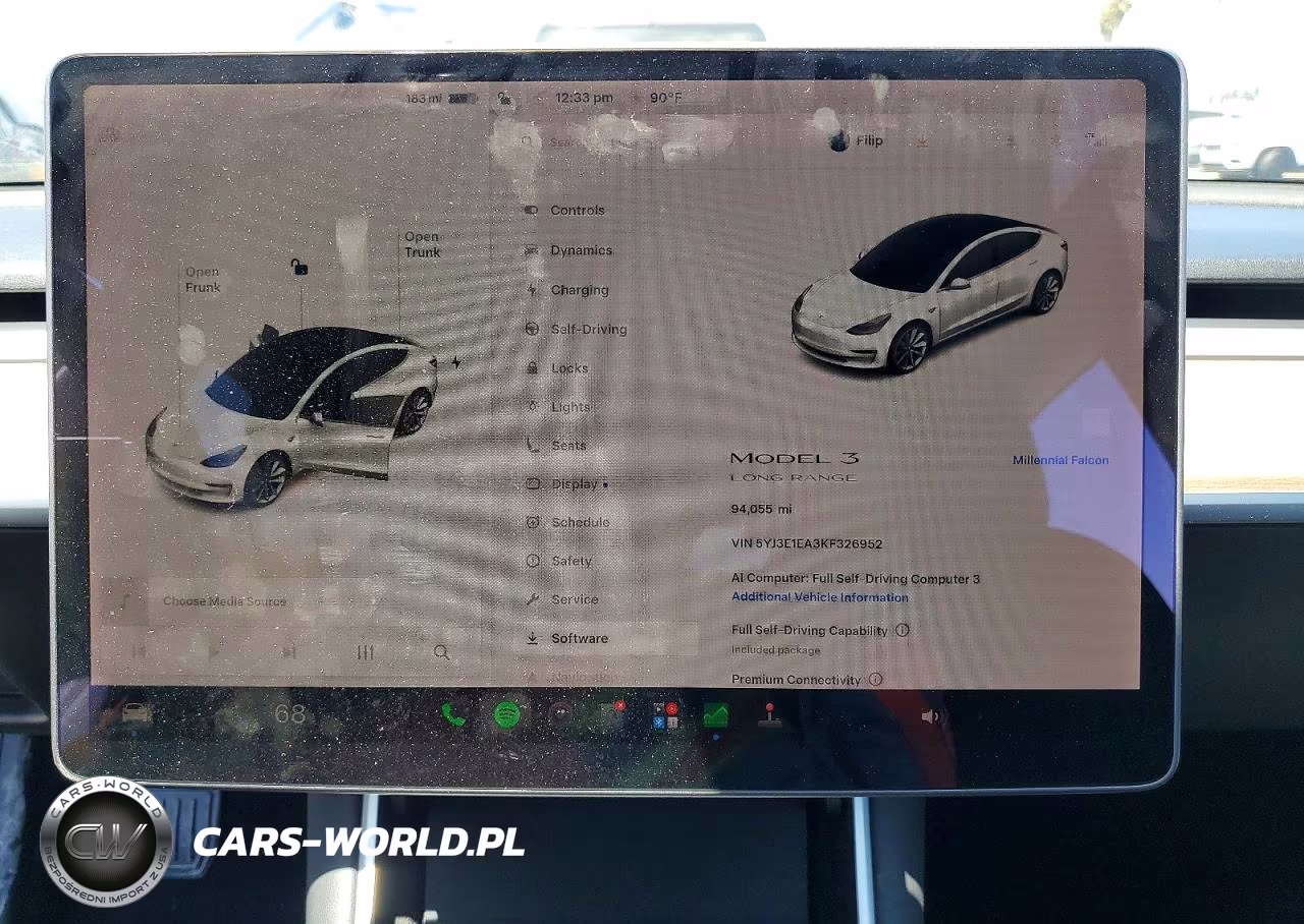 2019 Tesla Model 3 VIN:5YJ3E1EA3KF326952 - 9