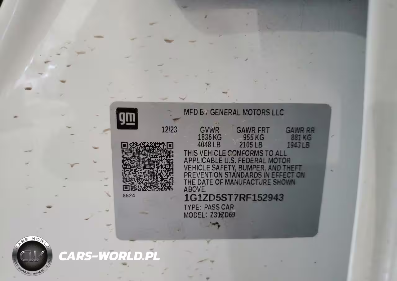 2024 CHEVROLET MALIBU LT VIN:1G1ZD5ST7RF152943 - 13