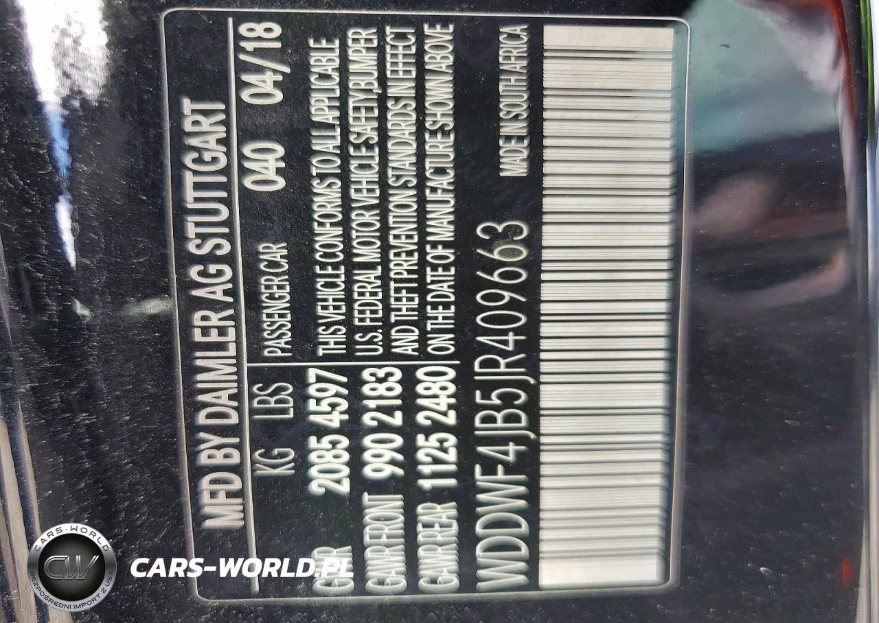 2018 Mercedes-Benz C 300 VIN:WDDWF4JB5JR409663 - 13