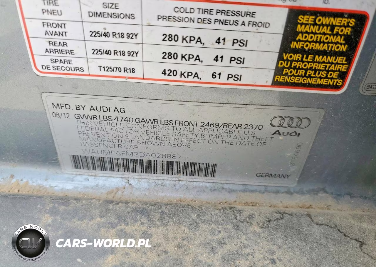 2013 Audi A3 2.0T Premium VIN:WAUMFAFM3DA028887 - 12