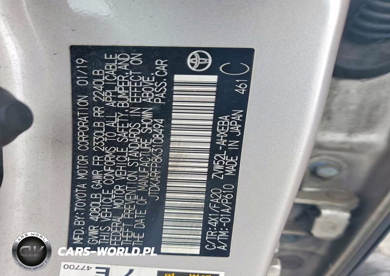 2019 Toyota Prius Prime Plus VIN:JTDKARFP8K3108494 - 12