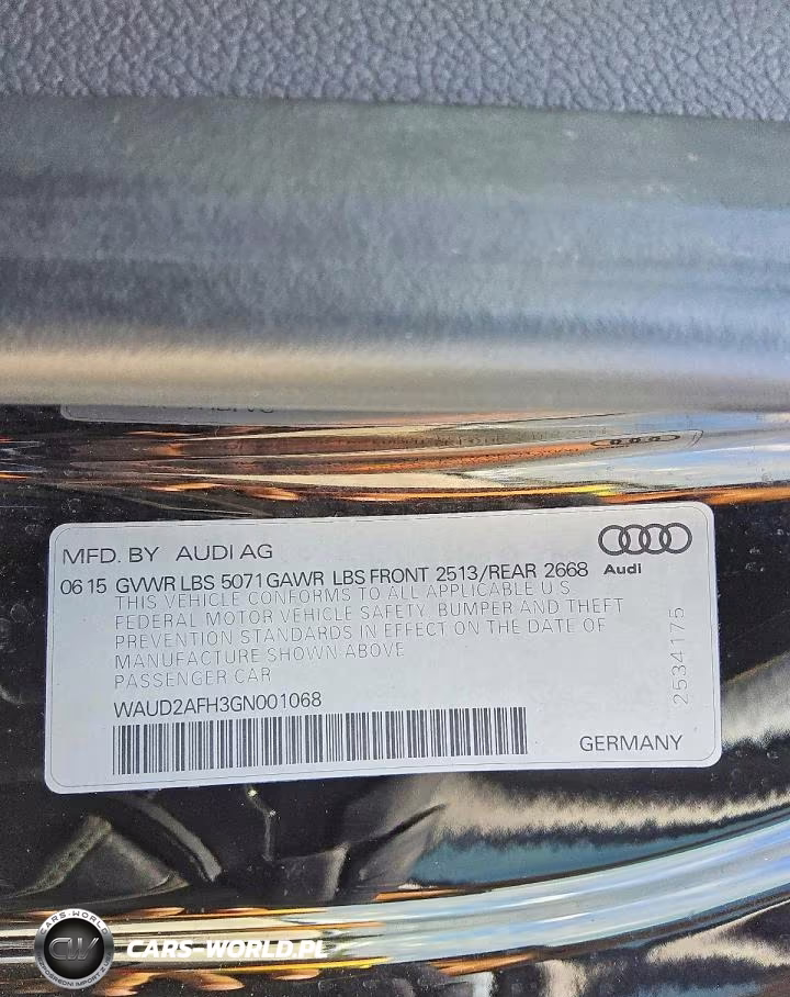 2016 Audi A5 Premium Plus S-Line VIN:WAUD2AFH3GN001068 - 12