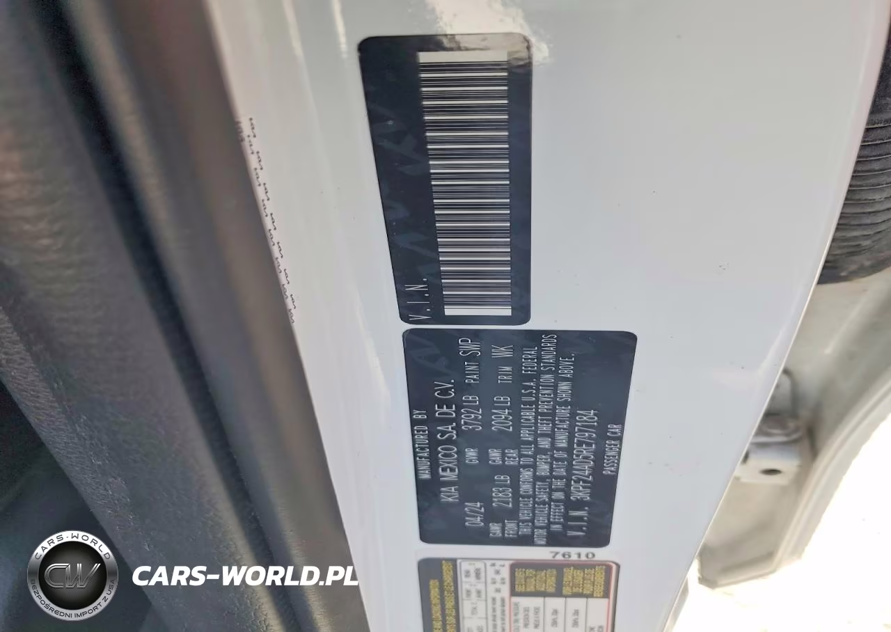 2024 Kia Forte Lxs VIN:3KPF24AD5RE797184 - 12
