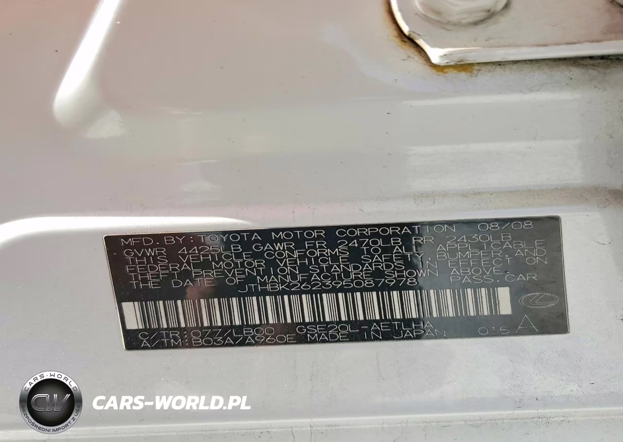 2009 Lexus Is 250 VIN:JTHBK262395087978 - 13