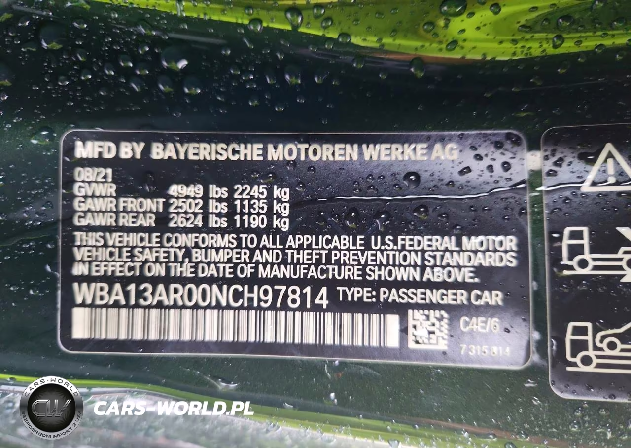 2022 BMW M440Xi VIN:WBA13AR00NCH97814 - 12