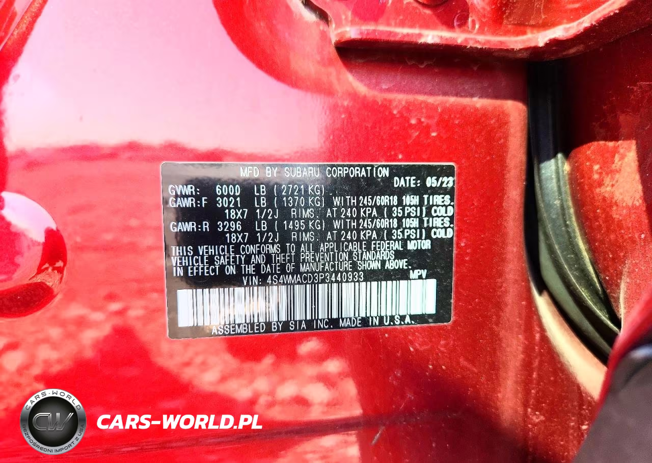 2023 Subaru Ascent Premium VIN:4S4WMACD3P3440933 - 13
