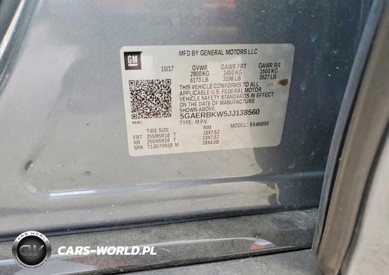 2018 Buick Enclave Essence VIN:5GAERBKW5JJ138560 - 14