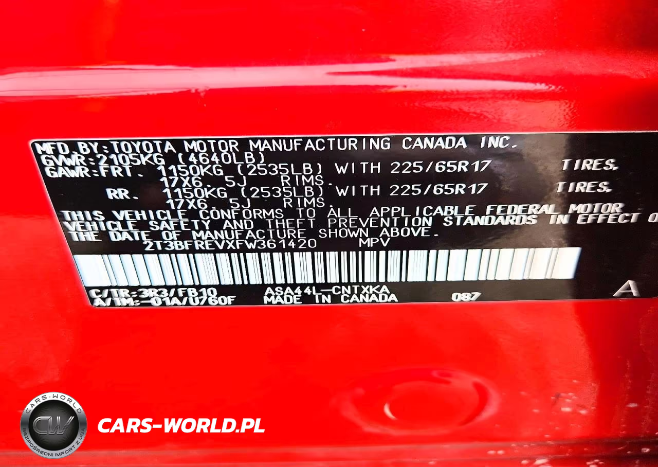 2015 Toyota Rav4 Le VIN:2T3BFREVXFW361420 - 13