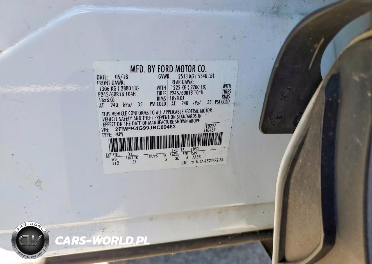 2018 Ford Edge Se VIN:2FMPK4G99JBC09463 - 13
