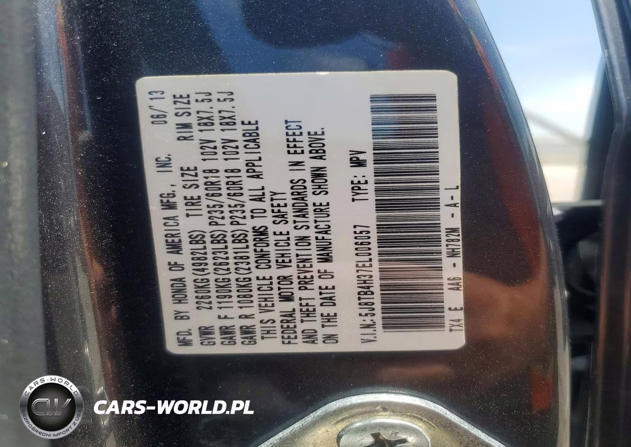 2014 Acura Rdx VIN:5J8TB4H37EL006057 - 13