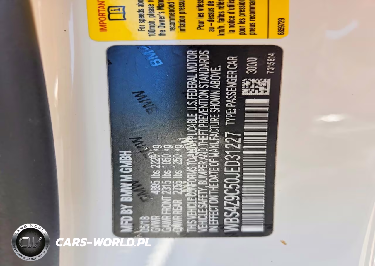 2018 BMW M4 VIN:WBS4Z9C50JED31227 - 12